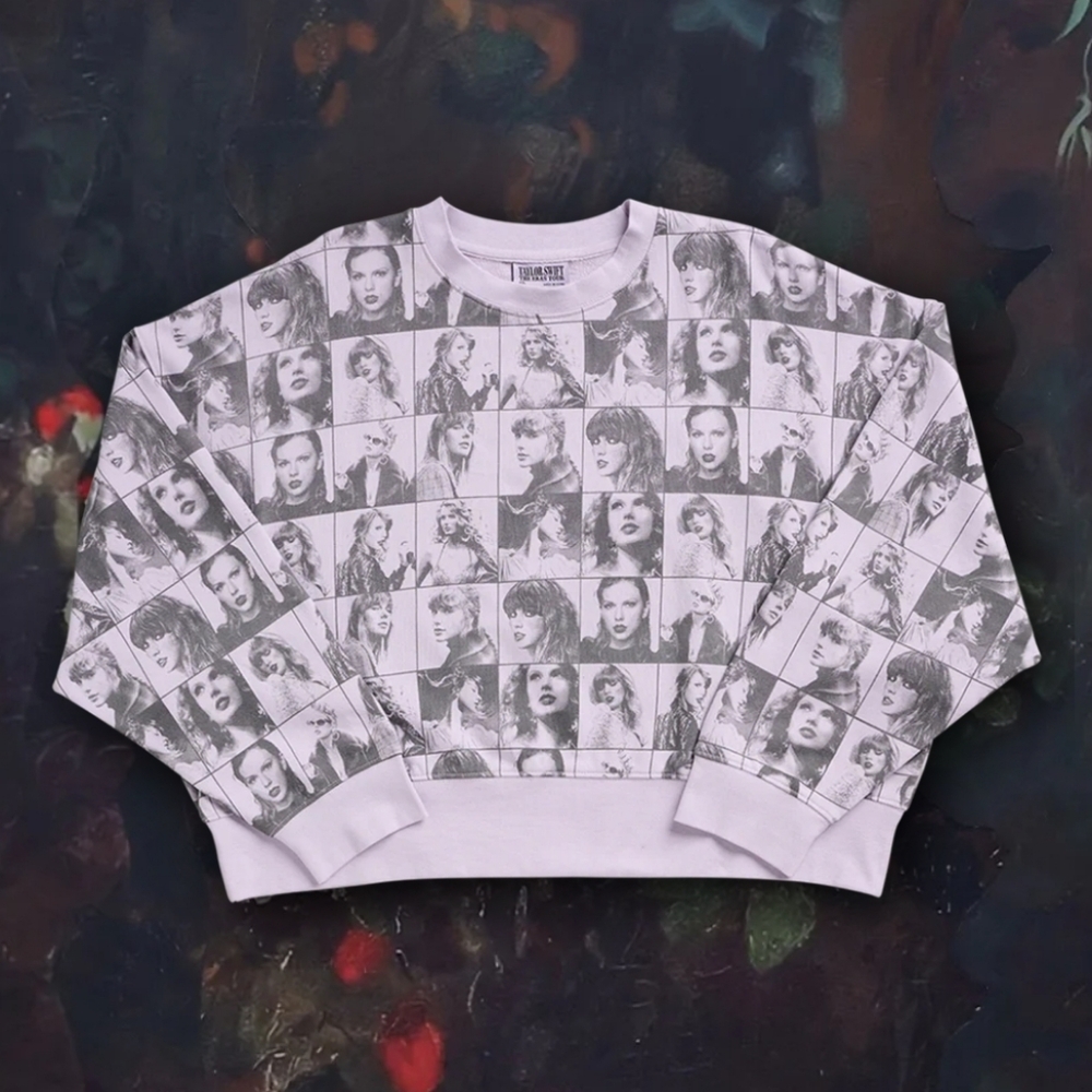 Taylor Swift The Eras Tour Cropped Pullover Sweater